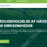 Gartner Jønssons hjemmeside, lavet af Nauf Company